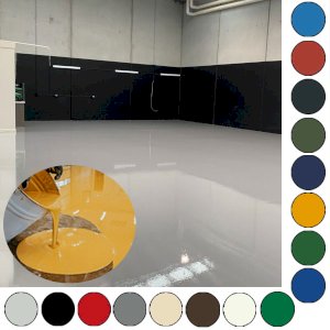 5Ltr High Build Polyurethane Garage Resin Based Industrial Floor Paint 