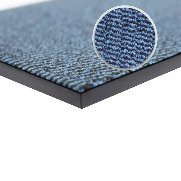 Blue Black Heavy Duty Barrier Mats Dirt & Moisture Absorbing Hard Wearing for Indoor And Outdoor Uses