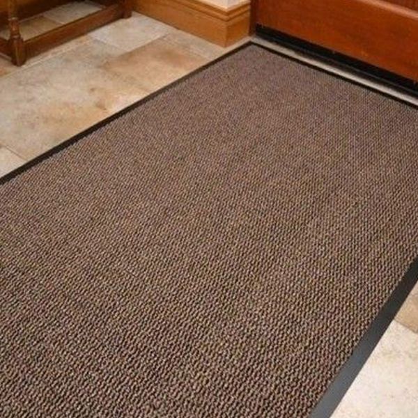 Brown Heavy Duty Washable & Non Slip Industrial Barrier Mats Indoor And Outdoor