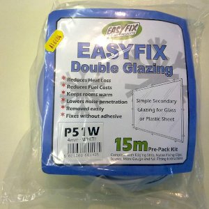 White Easy Fix Double Glazing Kit 