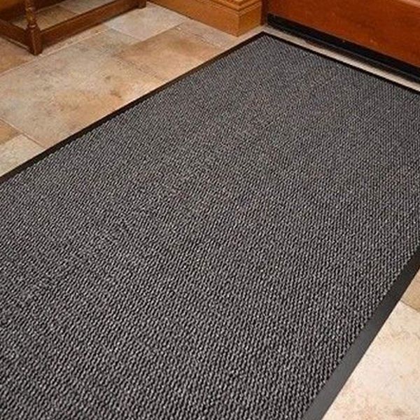 Grey Dust & Water Resistant Heavy Duty Hard Wearing Indoor And Outdoor Barrier Mats 