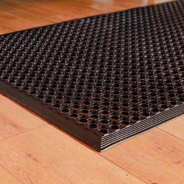 Honeycomb Tapered Edges Stand Alone Rubber Entrance Mat