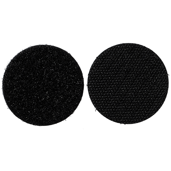 Fastener Coins Hook & Loop Black High Tack Rubber Adhesive