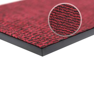 Red Black Heavy Duty & Non Slip Rubber Hard Wearing Barrier Mats for Indoor And Outdoor